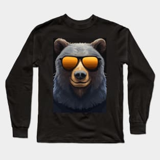 Bear with Sunglasses Long Sleeve T-Shirt